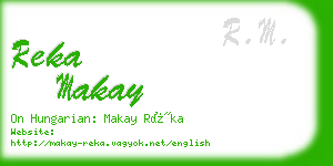 reka makay business card